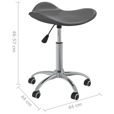 vidaXL Pisarniški stol sivo umetno usnje