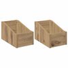 vidaXL &Scaron;katla za LP plo&scaron;če 2 kos Artisan hrast 18 x 32 x 18 cm
