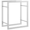 vidaXL Stojalo za drva 50x28x56 cm nerjaveče jeklo
