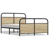 vidaXL Posteljni okvir brez vzmetnice 120x200 cm sonoma hrast inž. les