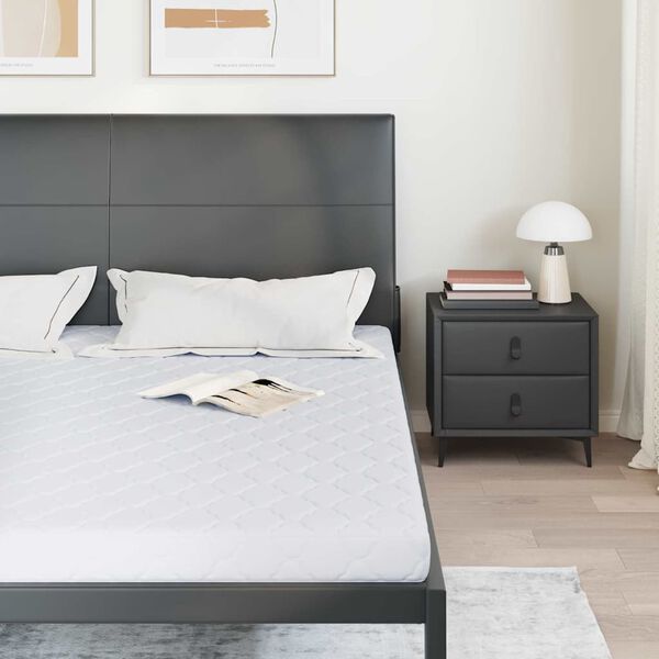 vidaXL Vzmetnica Bela 180 x 200 cm žakardna tkanina