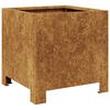 vidaXL Garden Planters 2 kosa 30x30x30 cm Weathering Steel