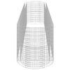 vidaXL Visoka greda gabion pocinkano železo 500x100x100 cm