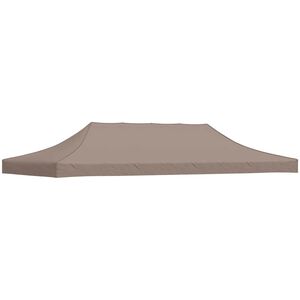 vidaXL Streha za vrtni &scaron;otor 6x3 m taupe 270 g/m&sup2;