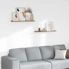 vidaXL Stenska polica 2 pcs Rjava 80 x 9 x 3 cm Konstruiran les