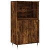 vidaXL Visoka omara dimljen hrast 60x36x110 cm inženirski les