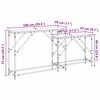 vidaXL Konzolna miza 2 pcs Star les 100 x 28 x 75 cm Konstruiran les