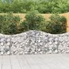 vidaXL Obokane gabion ko&scaron;are 9 kosov 200x30x80/100 cm cinkano železo