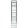 vidaXL Obokane gabion košare 6 kosov 200x30x100/120cm pocinkano železo