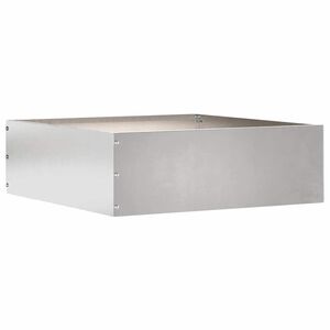 vidaXL Robovi trave 40 x 40 x 13 cm Nerjaveče jeklo Srebrna