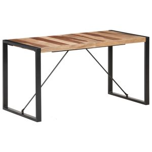 vidaXL Jedilna miza 140x70x75 cm trden les s fini&scaron;em iz palisandra