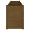 vidaXL Vrtno cvetlično korito medeno rjavo 200x50x70 cm trdna borovina