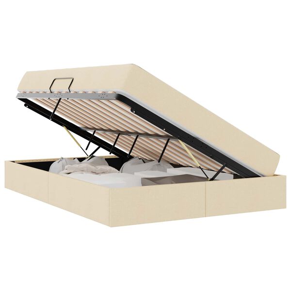 vidaXL Postelja z dodatnim prostorom za shranjevanje in vzmetnico