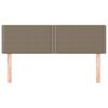 vidaXL Posteljno vzglavje 2 kosa taupe 72x5x78/88 cm blago