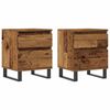 vidaXL Nočna omarica 2 kosa starinski les 40x35x50 cm inženirski les