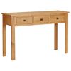 vidaXL Toaletna mizica 110x40x75 cm trdna hrastovina