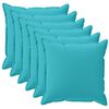 vidaXL Prevleka za blazino 6 kos HOUTEN Turkizna 45 x 45 cm Poliester