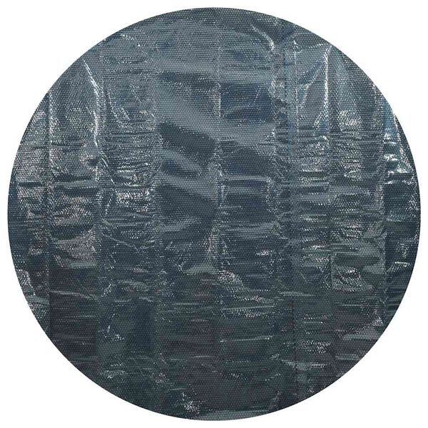 vidaXL Plavajoča PE solarna folija za bazen 527 cm črna in modra