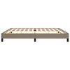 vidaXL Posteljni okvir brez vzmetnice taupe 200x200 cm blago