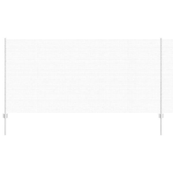 vidaXL Ograja s stebrom srebrna 1,2 x 50 m Jeklo