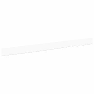 vidaXL Zaslon tende Bela 230 x 20 cm Platno