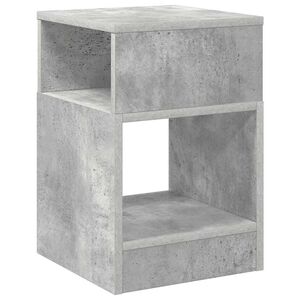 vidaXL Stranska miza Betonsko siva 30,5 x 30 x 45 cm Inženirski les