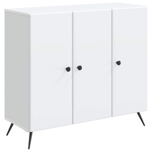 vidaXL Strani &scaron;al Bela 89 x 34,5 x 80 cm Inženirski les