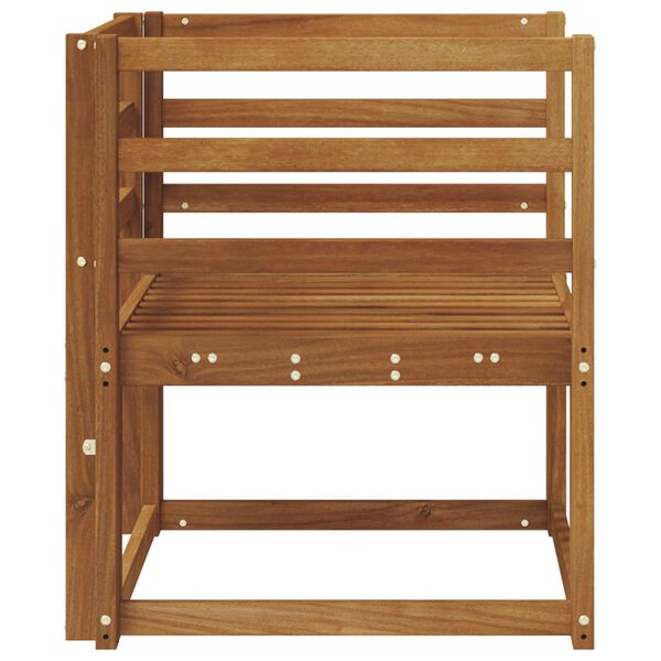 vidaXL Zunanji kavč Masiven les akacije Naravna