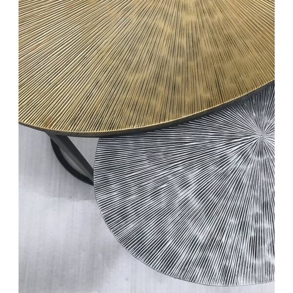 HSM Collection Komplet klubskih mizic 2-delni Fletcher ovalen