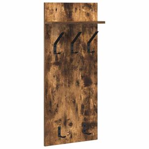 vidaXL Nadwyčajna obe&scaron;alnik za pla&scaron;če Dimljeni oreh 40 x 10 x 90 cm