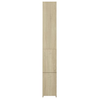 vidaXL Kopalniška omarica sonoma hrast 25x26,5x170 cm inženirski les