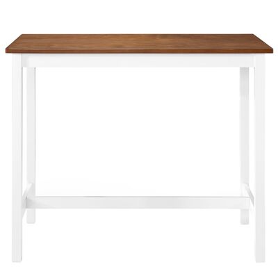 vidaXL Barska miza iz trdnega lesa 108x60x91 cm
