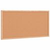 vidaXL Plutovinasta tabla z okvirjem iz masivnega borovega lesa 60x30 cm