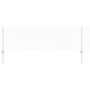 vidaXL Varjen žični ograjo s stebri 25 x 0,6 m Pocinkano jeklo Srebrna