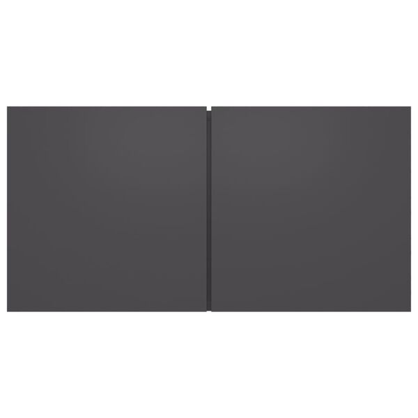 vidaXL Viseča TV omarica siva 60x30x30 cm