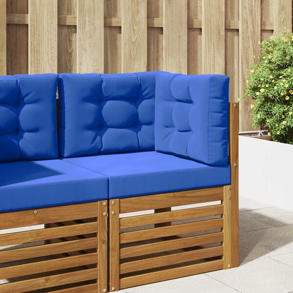 vidaXL Zunanja blazina za kavč 3 pcs Turkizna Poliester