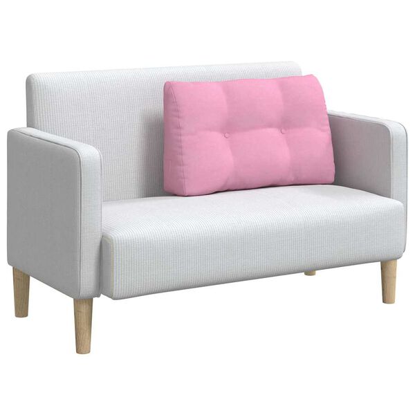 vidaXL Poglavni vzglavnik Roza 80 x 24 x 50 cm blago