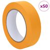 vidaXL Maskirni trakovi za slikarje 50 pcs Rumena 30mm x 50m Papir