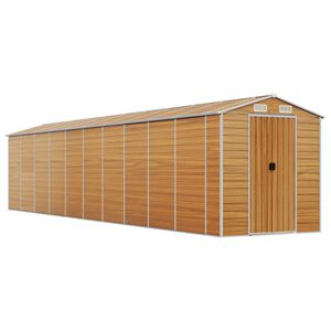 vidaXL Vrtna lopa svetlo rjava 191x895x198 cm pocinkano jeklo