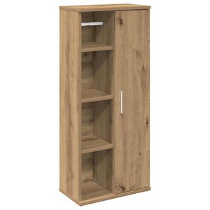vidaXL Kopalni&scaron;ka omarica z držalom za zvitke artisan 39x22x90 cm