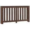 vidaXL Pokrov za radiator rjav hrast 149x20x82 cm inženirski les