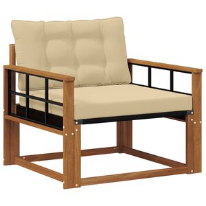 vidaXL Zunanja garnitura za sedenje Masivno akacijevo les in Textilene