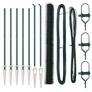 vidaXL Steber ograje. Zelena