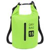 vidaXL Torba Dry Bag z zadrgo zelena 15 L PVC