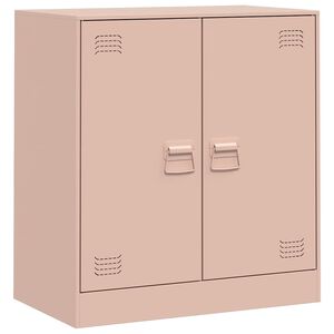 vidaXL Komoda roza 67x39x73 cm jeklo