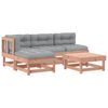 vidaXL Vrtna garnitura 5-delna z blazinami trden les douglas jelke
