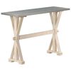 vidaXL Konzolna mizica s pocinkano povr&scaron;ino 118x35x76 cm mangov les