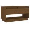 vidaXL TV omarica medeno rjava 74x34x40 cm trdna borovina