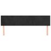 vidaXL Posteljno vzglavje črna 160x5x78/88 cm žamet