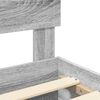 vidaXL Konstrukcija postelje Siva Sonoma 200 x 200 cm Konstruiran les